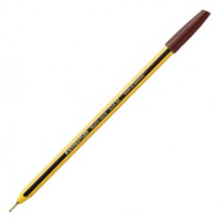 Penna a sfera Noris Stick - punta 1,0mm - marrone - Staedtler - conf. 10 pezzi