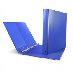 Raccoglitore Nettuno - 4 anelli a Q 65 mm - dorso 8,5 cm - 22 x 30 cm - blu - Sei Rota