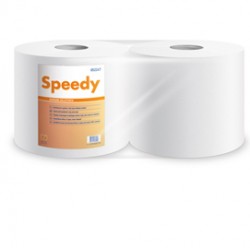 Bobina asciugatutto Speedy - 2 veli - 17gr - diametro 25,5 cm - H22,8cm x 180mt - microgoffrata - Lucart