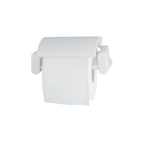 Portarotolo carta igienica ABS - 17 × 11,7 × 7 cm - bianco - Medial