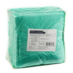 Panni microfibra Ultrega - 40 x 40 cm - verde - PerfettoFactory - conf. 10 pezzi