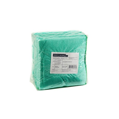 Panni microfibra Ultrega - 40 x 40 cm - verde - Perfetto - pack 10 pezzi