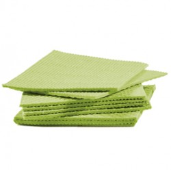 Pannospugna Aquos - 18 x 20 cm - verde - PerfettoFactory - conf. 10 pezzi