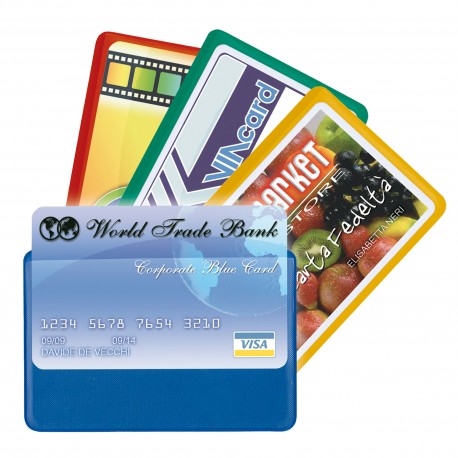 Busta porta card - 5,8x8,7 cm - 1 tasca - colori assortiti - Sei Rota