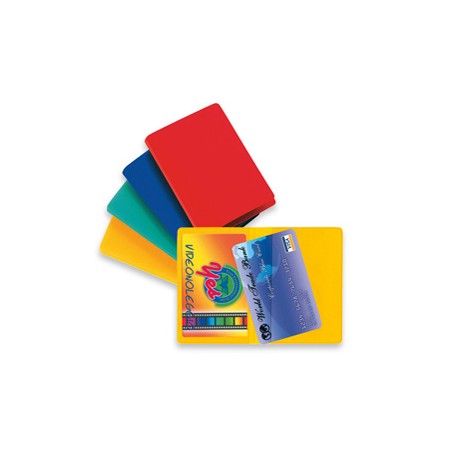 Busta porta card - 5,8x8,7 cm - 2 tasche - colori assortiti - Sei Rota