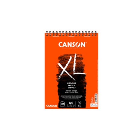 Album XL Croquis - A4 - 90 gr - 120 fg - bianco - Canson