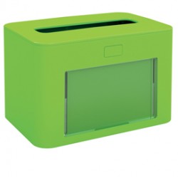 Dispenser personalizzabile per tovaglioli interfogliati - verde - Papernet