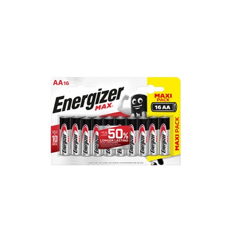 Pila stilo AA - 1,5V - Max alcalina - Energizer - astuccio 16 pezzi