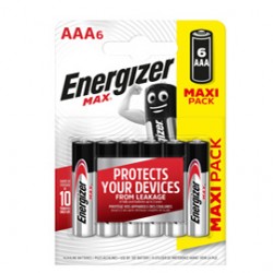 Pila ministilo AAA - 1,5V - Energizer max - blister 6 pezzi