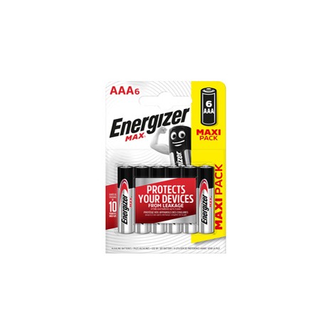 Pila ministilo AAA - 1,5V - Max alcalina - Energizer - blister 6 pezzi