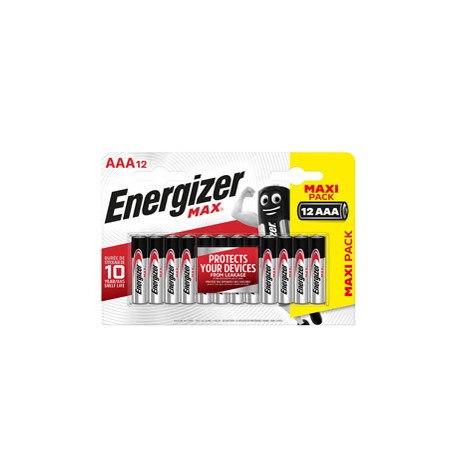 Pila ministilo AAA - 1,5V - Max alcalina - Energizer - blister 12 pezzi