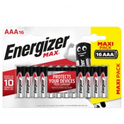 Pila ministilo AAA - 1,5V - Energizer max - blister 16 pezzi