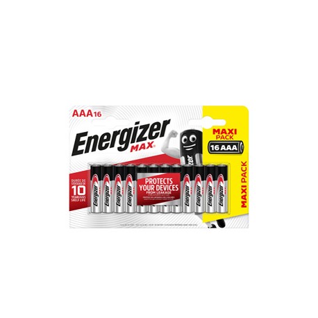 Pila ministilo AAA - 1,5V - Max alcalina - Energizer - astuccio 16 pezzi