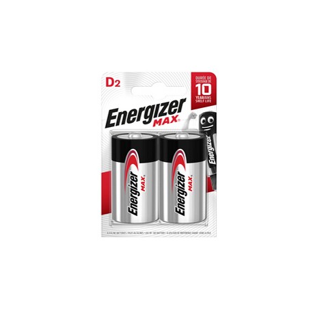 Pila torcia - D - LR20 - Max - Energizer - blister 2 pezzi