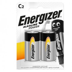Pila mezzatorcia - C - LR14 - Power - alcaline - Energizer - blister 2 pezzi