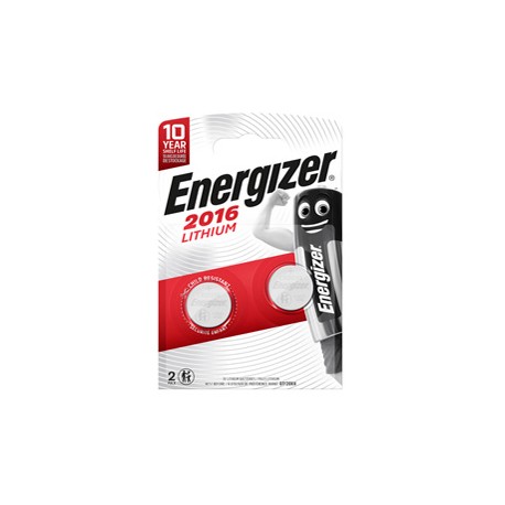 Pila CR2016 Lithium - 3V - Energizer - blister 2 pezzi