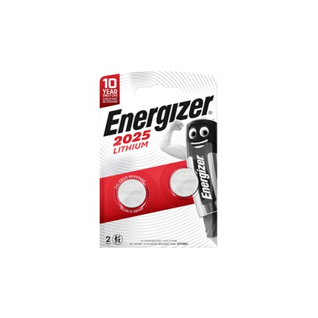 Pila CR2025 Lithium - 3V - Energizer - blister 2 pezzi