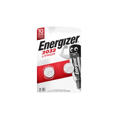 Micropila CR2032 - 3V - a pastiglia - litio - Energizer - blister 2 pezzi