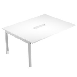 Modulo aggiuntivo per tavolo riunioni Agorà - 6 posti - 160x120x72,5 cm - bianco - Artexport
