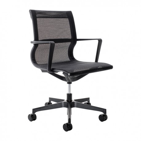 Poltrona direzionale Tekno TKN - con braccioli inclusi - nero - Unisit