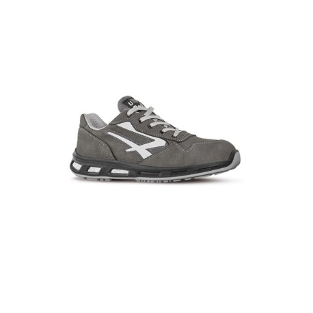 Calzatura di sicurezza Kick S3 - pelle nabuk naturale - taglia 38 - grigio - U-Power