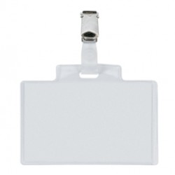 Portanome Pass 3E - clip in metallo - 9,5 x 6 cm - PVC - Sei Rota - conf. 10 pezzi