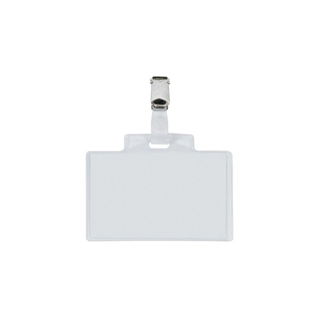 Portanome Pass 3E - 9,5x6 cm - metallo - con clip - Sei Rota - conf. 10 pezzi