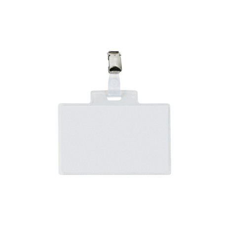 Portanome Pass 4E - 11 x 7 cm - metallo - con clip - Sei Rota - conf. 10 pezzi