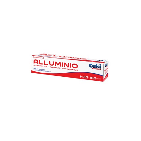 Roll alluminio - astuccio con seghetto - 300 mm x300 mt - Cuki Professional