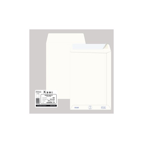 Buste a sacco - carta riciclata - senza finestra - 229x324 mm - senza finestra - 100 gr - Pigna - conf. 500 pezzi