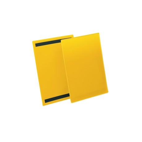 Buste con bande magnetiche - A4 verticale - giallo - Durable - conf.50 pezzi