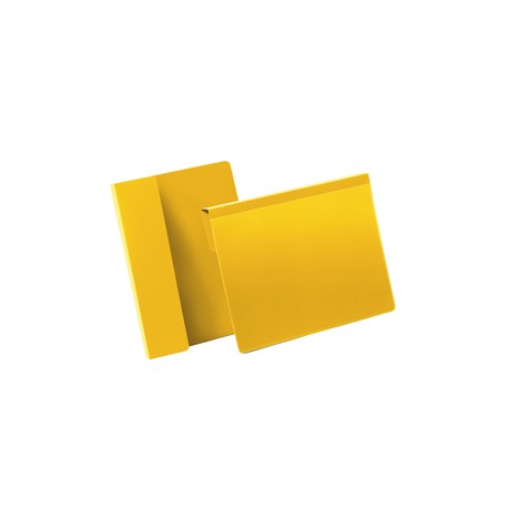 Buste con aletta pieghevole - A5 orizzontali - giallo - Durable - conf. 50 pezzi