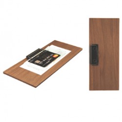 Portaconto - con fermaglio - 24 x 10 cm - legno - Securit