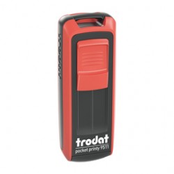 Timbro tascabile Pocket Printy 9512 - personalizzabile - 47 x 18 mm - 4 righe - autoinchiostrante - Trodat