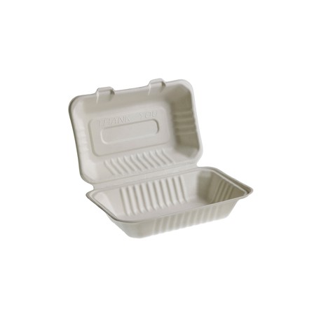 Vaschette Sandwich Take Away Bio - 23 x 15 cm - Leone - conf. 50 pezzi