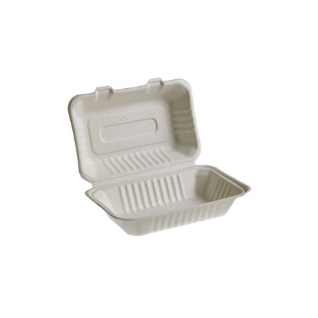 Vaschette Sandwich Take Away Bio - 25,1 x 16,2 cm - Leone - conf. 50 pezzi