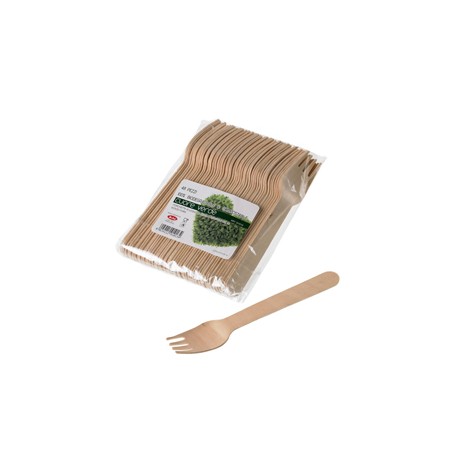 Forchette in legno - 16 cm - Leone - conf. 48 pezzi
