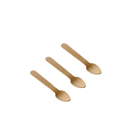 Cucchiaini in legno - 9,5 cm - Leone - conf. 48 pezzi