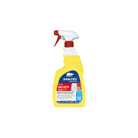 Sgrassatore disinfettante Multi Activ - trigger 750 ml - limone - Sanitec