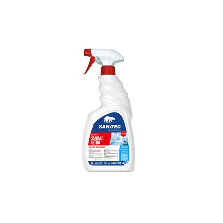 Detergente alcolico Sanialc Ultra - per superfici e tessuti - trigger 750 ml - Sanitec