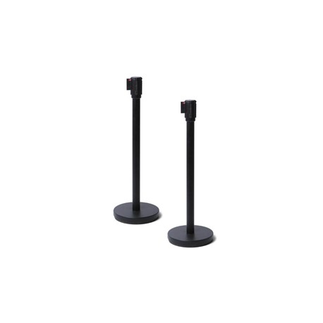 Colonnina segnapercorso - nero - con nastro nero 250 cm