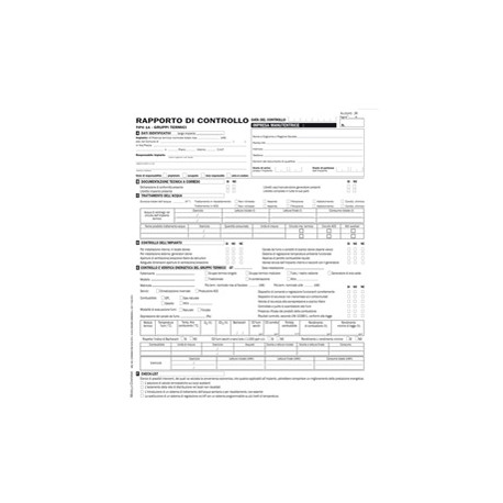Rapporti controllo efficienza energetica reg. Lombardia - T1 A - 29,7 x 21,4 cm - snap 3c - Edipro - conf. 25 pezzi