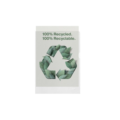 Cartellina a L De Luxe - 22 x 30 cm - PP riciclato - buccia pesante - Esselte - conf. 100 pezzi