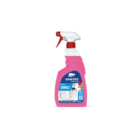 Detergente multisuperficie Sanialc - trigger 750 ml - alcolico - Sanitec