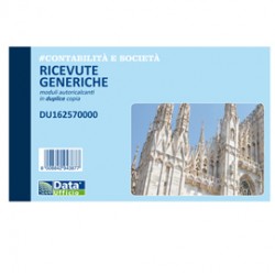 Blocco ricevute generiche - 50/50 copie autoricalcanti - 10x16,8cm - DU162570000 - Data Ufficio
