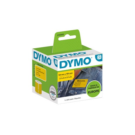 Rotolo 220 etichette LW 2133400 - 54 x 101 mm - carta - spedizione/badge - giallo - Dymo