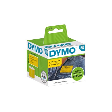 Rotolo 220 etichette per Dymo LabelWriter - spedizione/badge - 54x101 mm - giallo - Dymo