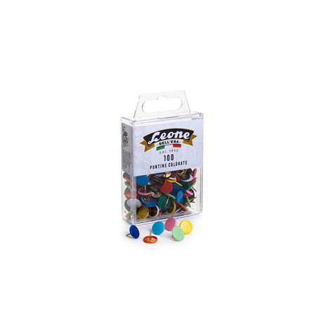 Puntine colorate Color - colori assortiti - Leone - scatola 100 pezzi