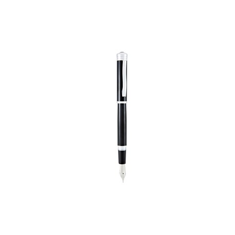 Penna stilografica Strata - tratto medio - fusto nero - Monteverde