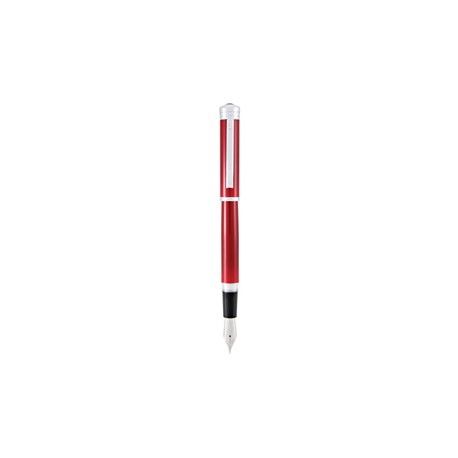 Penna stilografica Strata - tratto medio - fusto rosso - Monteverde